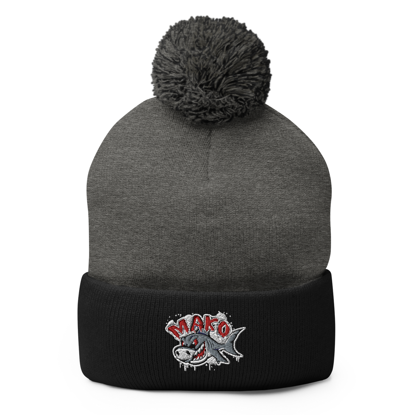 Raging Shark Pom-Pom Beanie