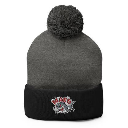 Raging Shark Pom-Pom Beanie