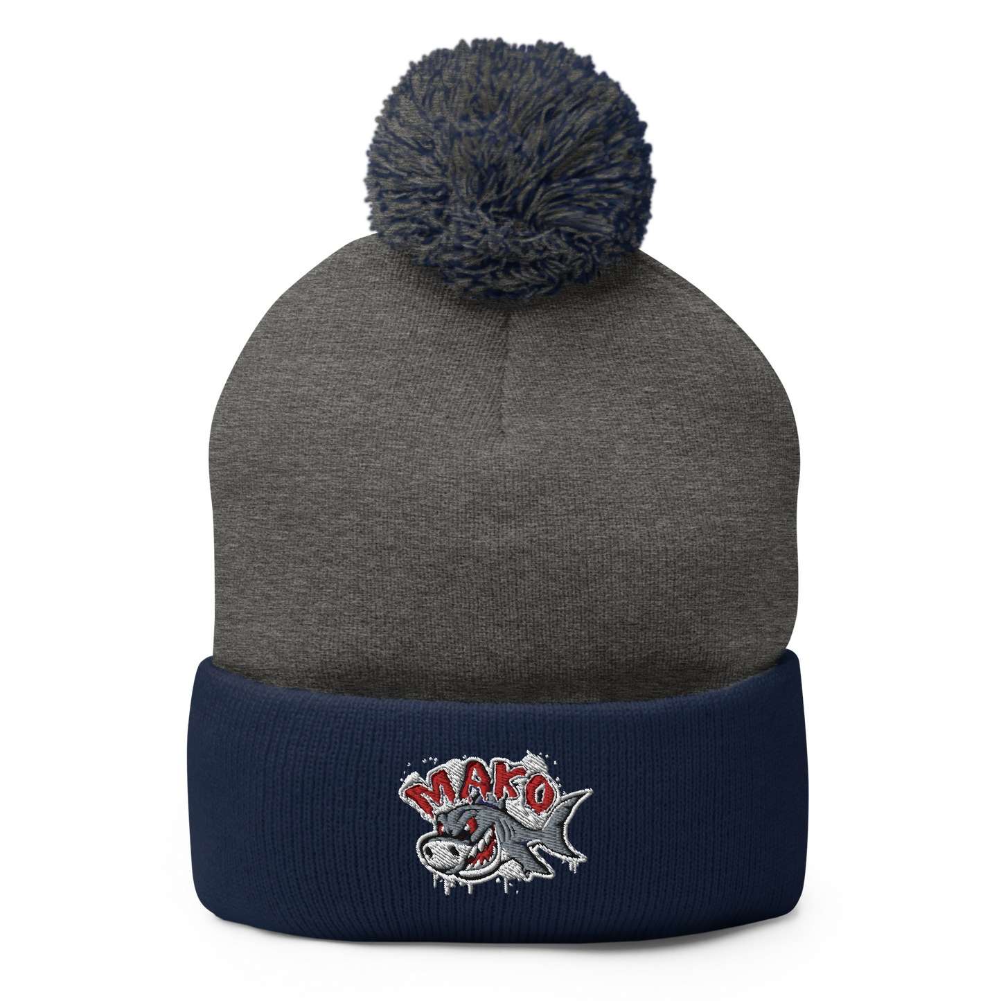 Raging Shark Pom-Pom Beanie