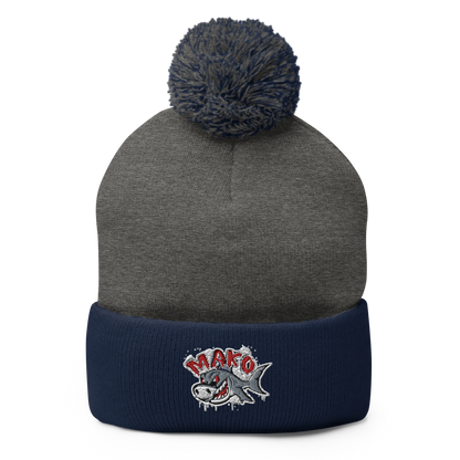 Raging Shark Pom-Pom Beanie