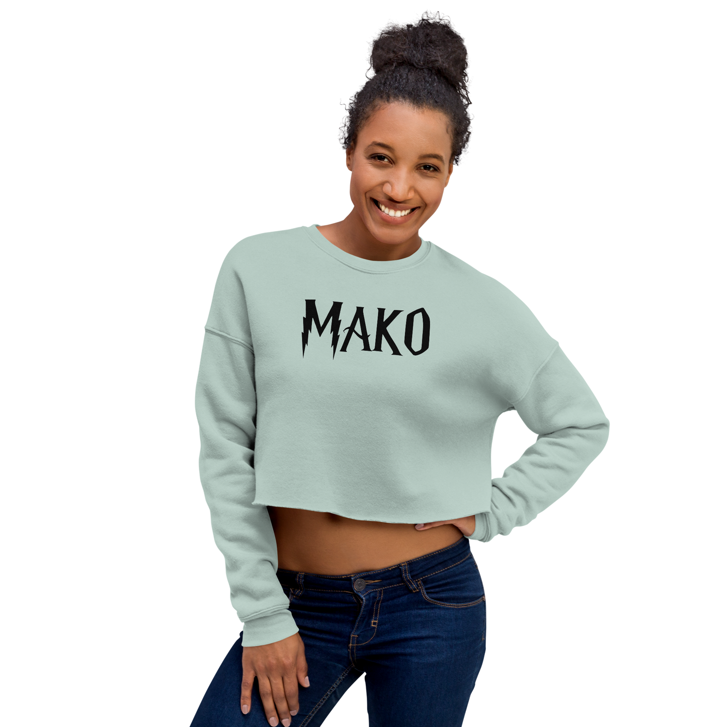 Mako Black Cropped Sweater