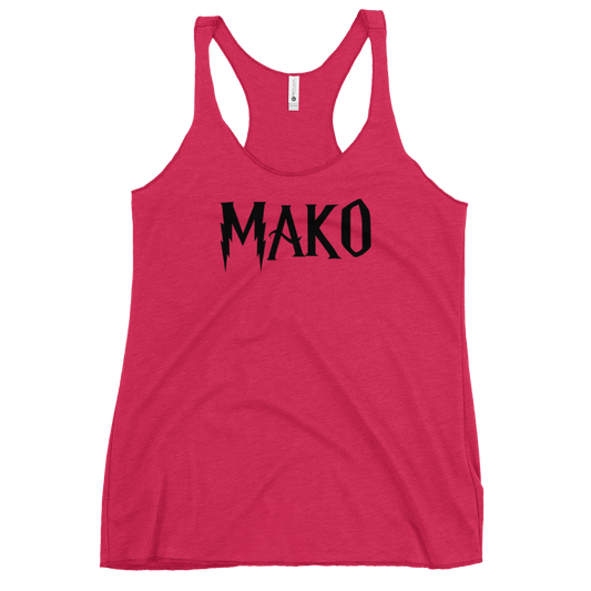 Mako Black Racerback Tank